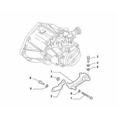 FIAT Fiorino 2007-2021 Power Plant Suspensions Nut