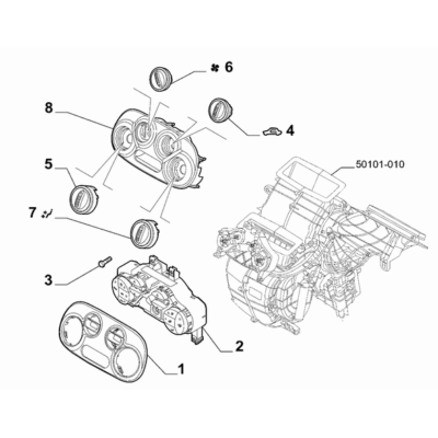 FIAT Abarth 695 2012-Present Ventilation And Heating Ornament