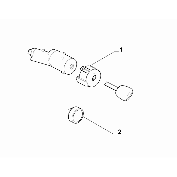 FIAT Doblo 2023-Present Key Switch Ignition Antenna