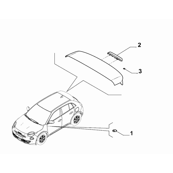 FIAT 600 2023-Present Signalling Devices Tail Lamp