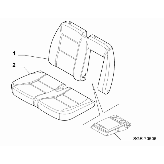 FIAT Ducato 2006-2020 Front Seats Padding