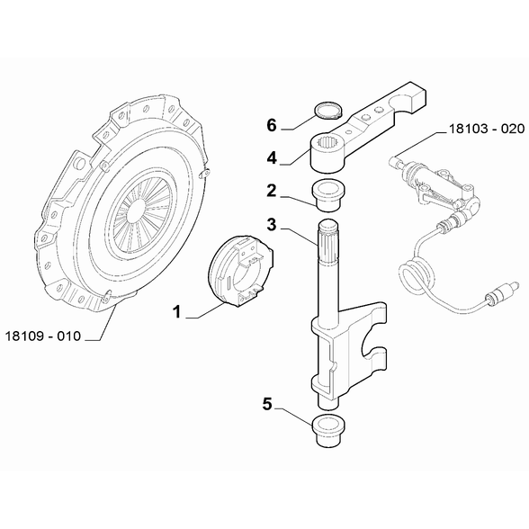 FIAT 500 2016-Present Transmission Inner Controls Bush