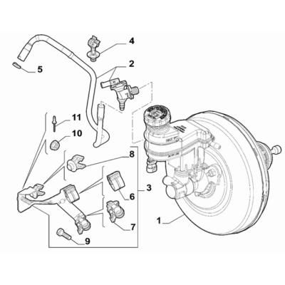 FIAT 500 2016-Present Hydraulic Brake System Clip