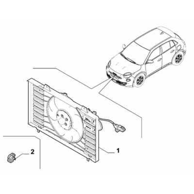 FIAT 600 2023-Present Fan And Fan Drive Resistor