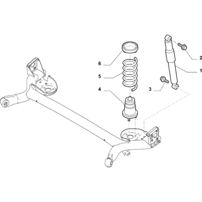 FIAT 500 2016-Present Rear Suspension Screw