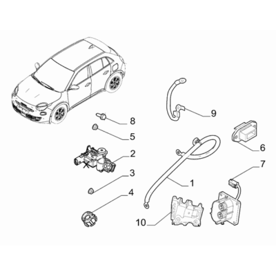 FIAT 600 2023-Present Battery Screw