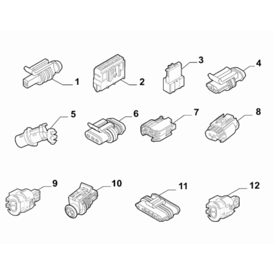 FIAT 500 2007-2016 Cable Assembly Connectors Connector Kit