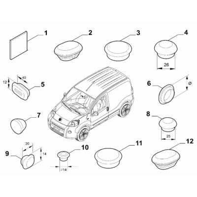 FIAT Fiorino 2022-Present Insulation And Padding Plug