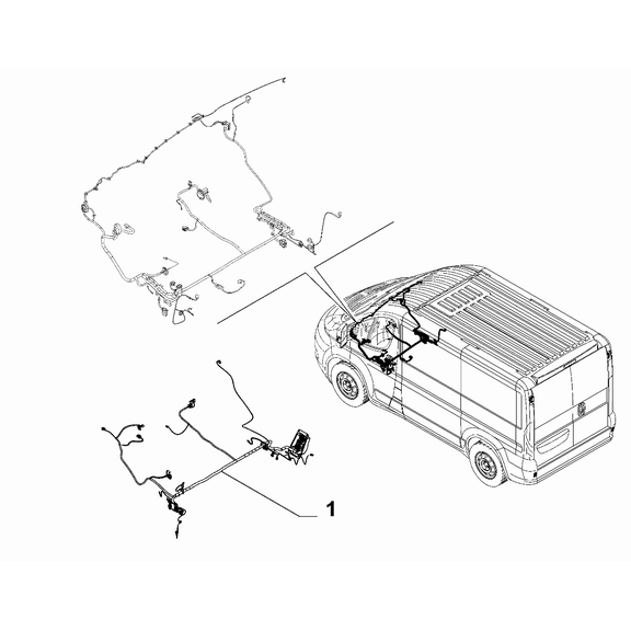 FIAT Ducato 2021-Present Cable Set (Rear Part) Cable Harness