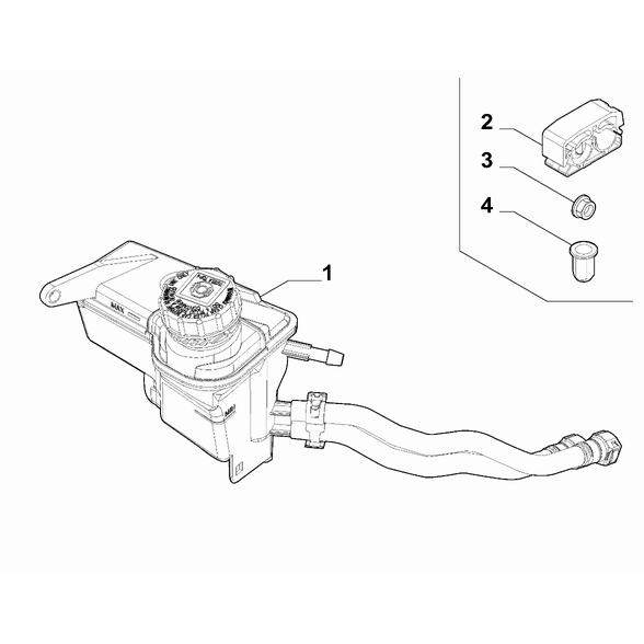 FIAT 500X 2016-Present Hydraulic Brake System Rivet