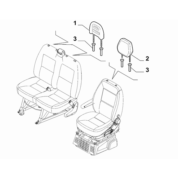 FIAT Ducato 2006-2020 Front Seat Lining Bush