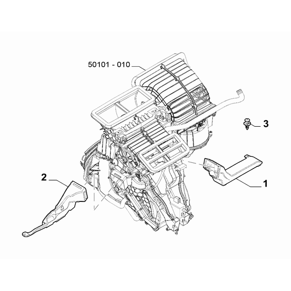 FIAT 500X 2016-Present Ventilation And Heating Pin