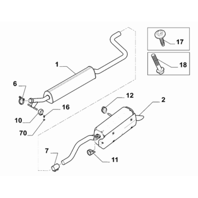 FIAT Doblo 2023-Present Exhaust Piping Pad
