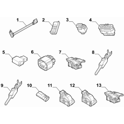 FIAT 500X 2016-Present Cable Assembly Connectors Connector Kit