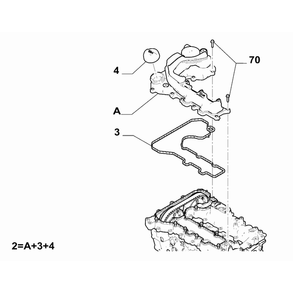 FIAT 600 2023-Present Lubrication System Cap