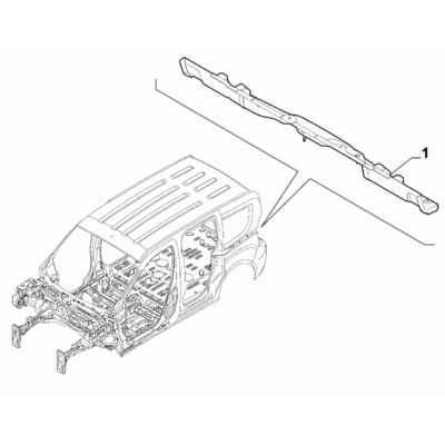 FIAT Fiorino 2022-Present Bodyshell,Structure (Rear Part) Crossrail