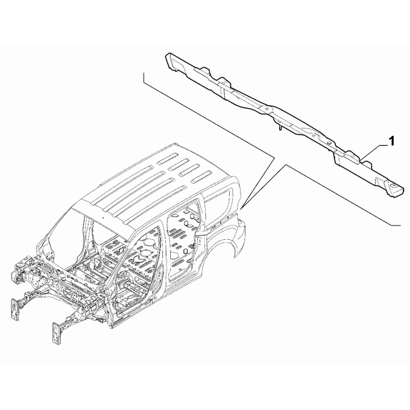 FIAT Fiorino 2022-Present Bodyshell,Structure (Rear Part) Crossrail