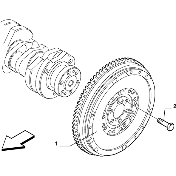 FIAT 124 Spider 2017-2020 Crankshaft And Flywheel Screw
