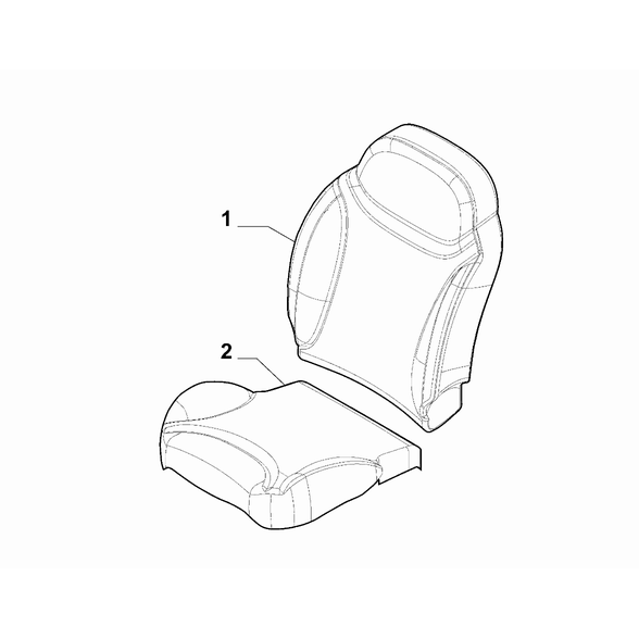 FIAT 500L 2012-2022 Front Seat Lining Cushion Lining