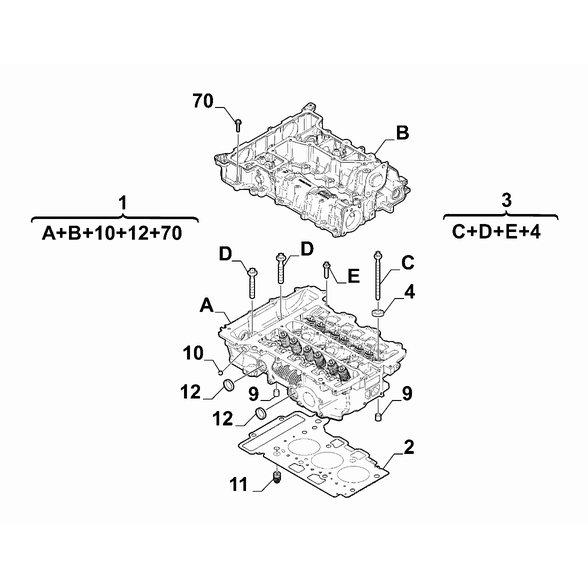 FIAT 600 2023-Present Crankcase And Cylinder Head Clamping Kit