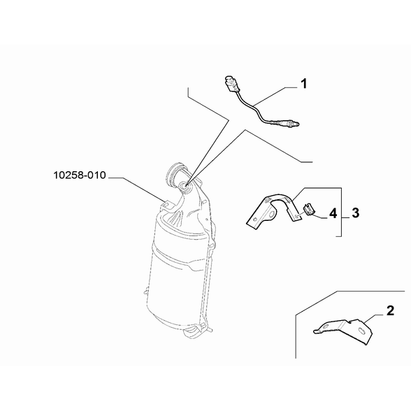 FIAT 500L 2012-2022 Exhaust Piping Bracket
