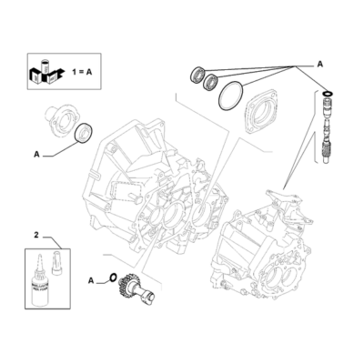 FIAT Abarth 695 2012-Present Transmission Case And Covers Transmission Gaskets