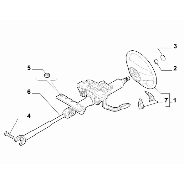 FIAT Doblo 2011-2022 Steering Gear Shaft