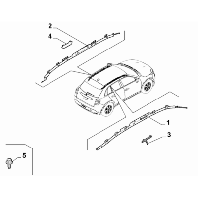 FIAT 600 2023-Present Air-Bag Devices Bracket