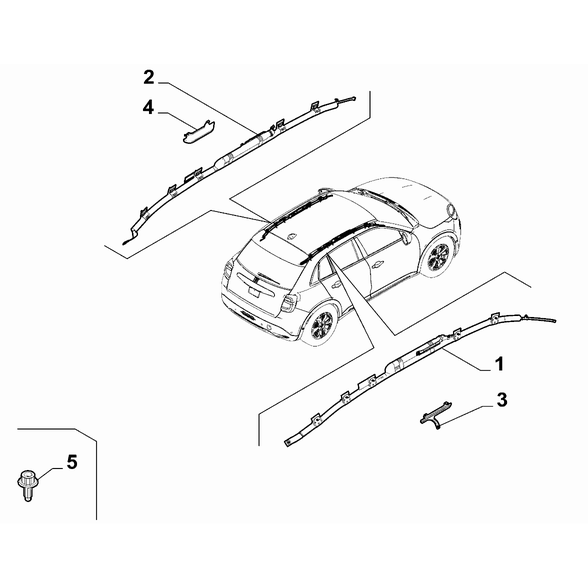 FIAT 600 2023-Present Air-Bag Devices Screw
