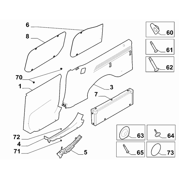 FIAT Doblo 2023-Present Interior Trim Protection Film