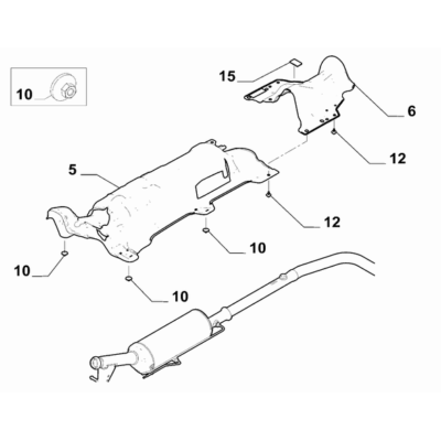 FIAT Doblo 2023-Present Exhaust Piping Protection