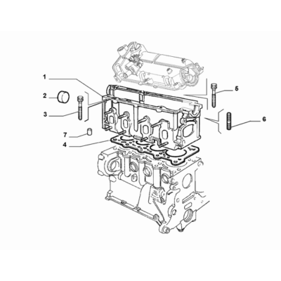 FIAT 500 2007-2016 Crankcase And Cylinder Head Head Gasket