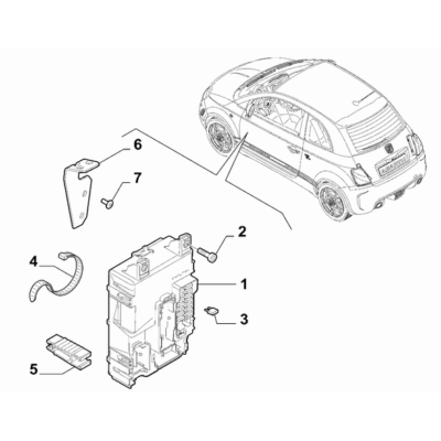 FIAT Abarth 595 2012-Present Interconnection And Remote Control Switch Fuse