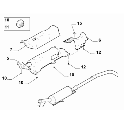 FIAT Doblo 2023-Present Exhaust Piping Nut