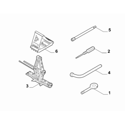 FIAT Fiorino 2007-2021 Tools Jack