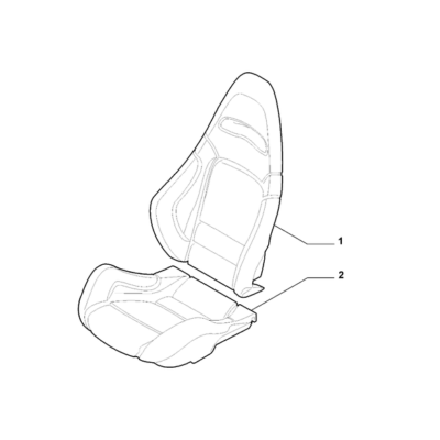 FIAT Abarth 695 2012-Present Front Seats Padding