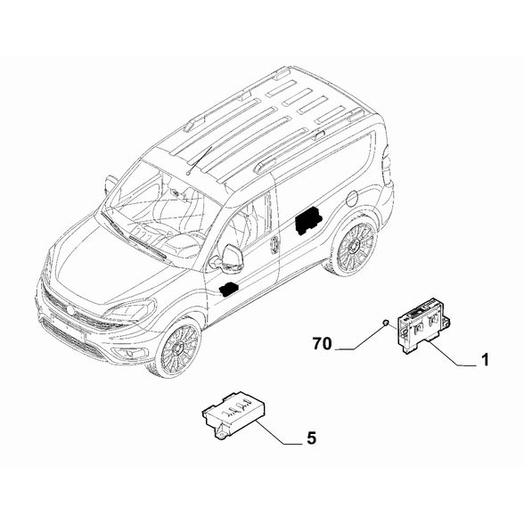 FIAT Doblo 2023-Present Interconnection And Remote Control Switch Nut