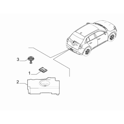 FIAT 600 2023-Present Tools Container