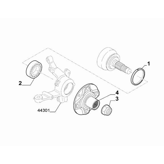 FIAT Fiorino 2022-Present Axle Shafts Bearing