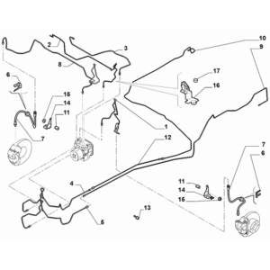 FIAT Doblo 2011-2022 Brake Hydraulic System Pipe