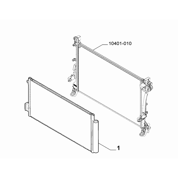 FIAT 500L 2012-2022 Ventilation And Heating Condenser