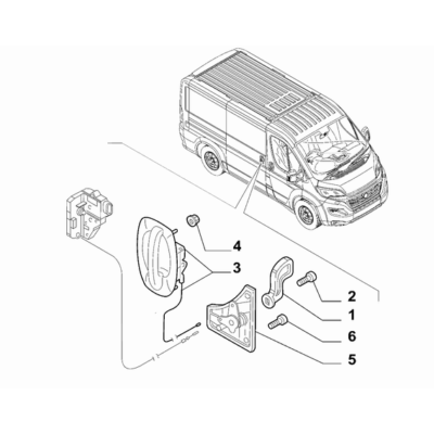 FIAT Ducato 2006-2020 Sliding Doors Screw