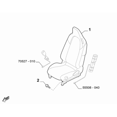 FIAT 124 Spider 2017-2020 Front Seats Screw