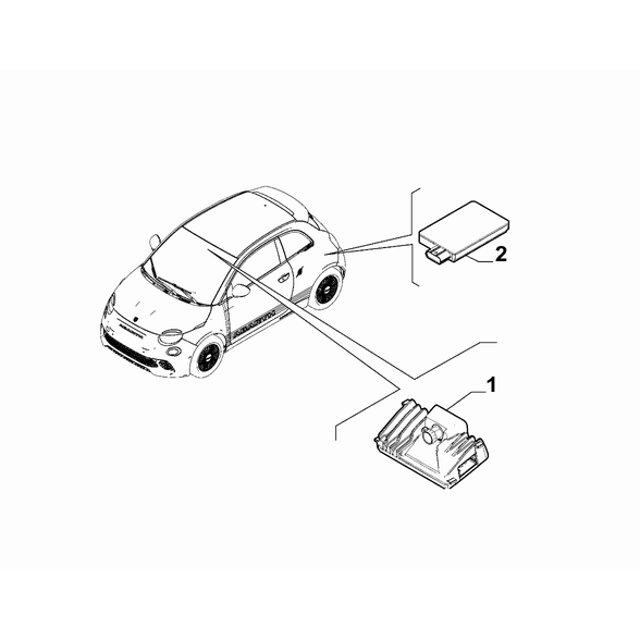 FIAT Abarth 500e 2023-Present Signalling Devices Sensor