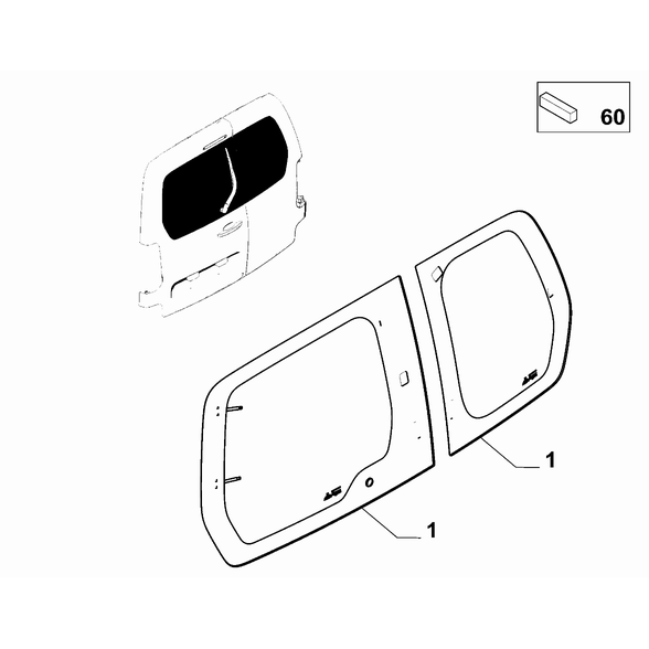 FIAT Doblo 2023-Present Back Door Shim