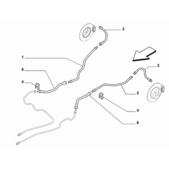 FIAT Abarth Punto Evo 2010-2013 Hydraulic Brake System Clip