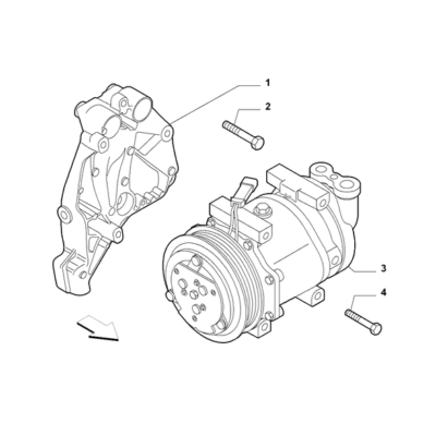 FIAT Doblo 2011-2022 Air Conditioning Compressor Screw
