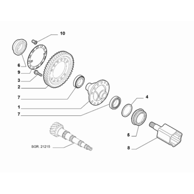 FIAT Doblo 2011-2022 Differential Gears Bearing