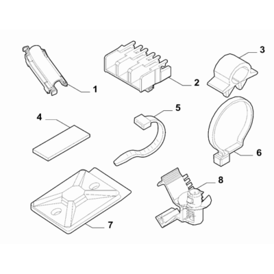 FIAT 500 2016-Present Cable Set Fixings Base
