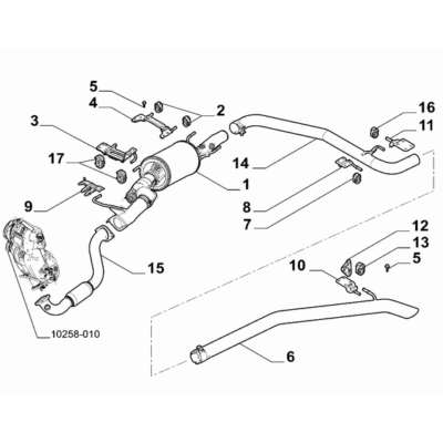 FIAT Ducato 2021-Present Exhaust Piping Bracket